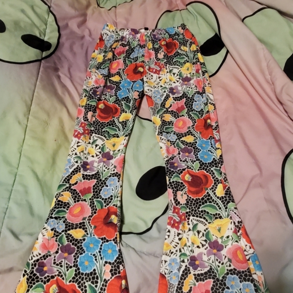 Jades London floral bell bottom flares - Picture 6 of 10